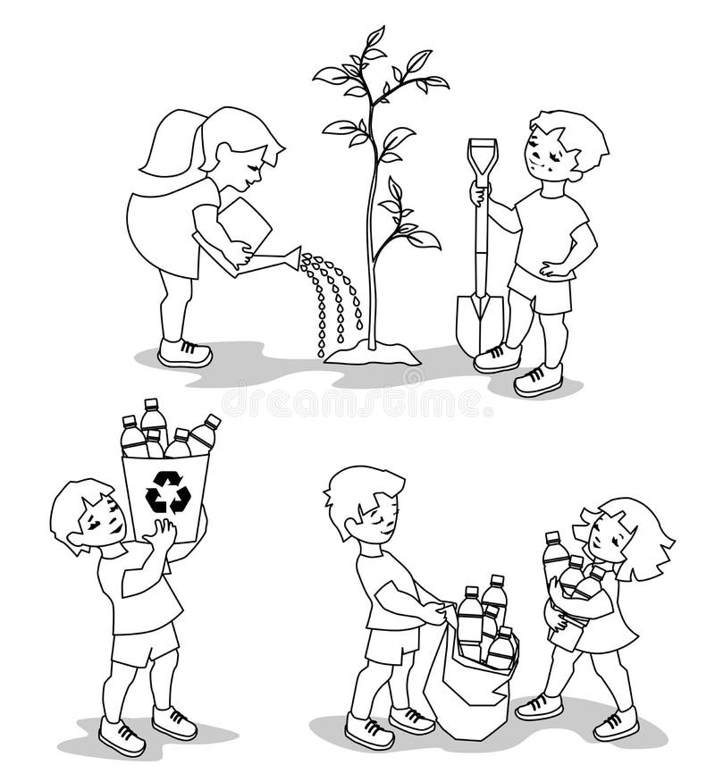 clean environment drawings for kids