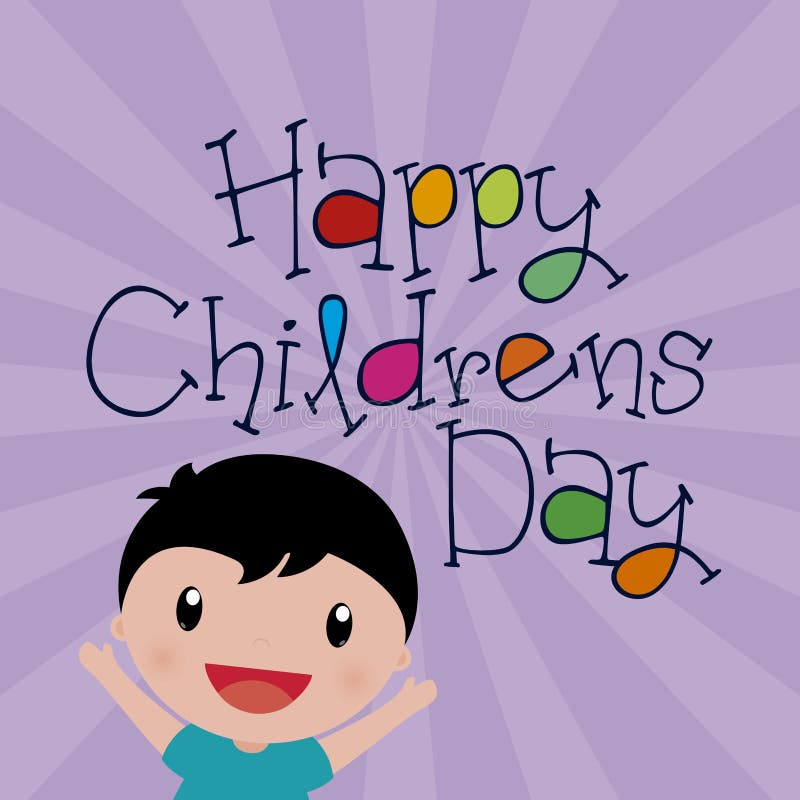 Happy Children s Day stock vector. Illustration of funny - 61868361