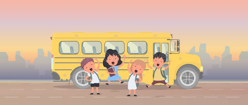 Включи автобус дети. Школьный автобус дети. Иконка школьный желтый автобус и пешеходная дорога. Рисунок желтый автобус дороги Победы. Go to School by Bus.