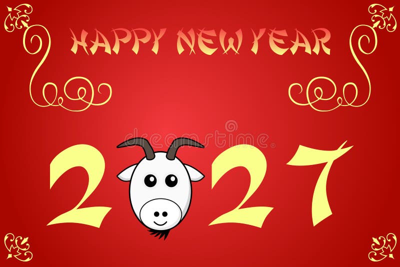 Happy Chinese New Year Card Illustration for 2023 Stock Illustration ...