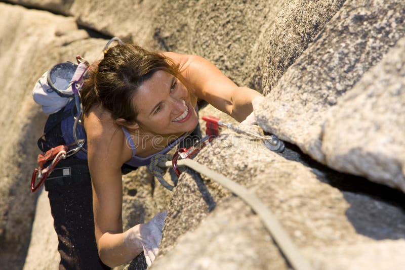 Happy Climbing royalty free stock photography