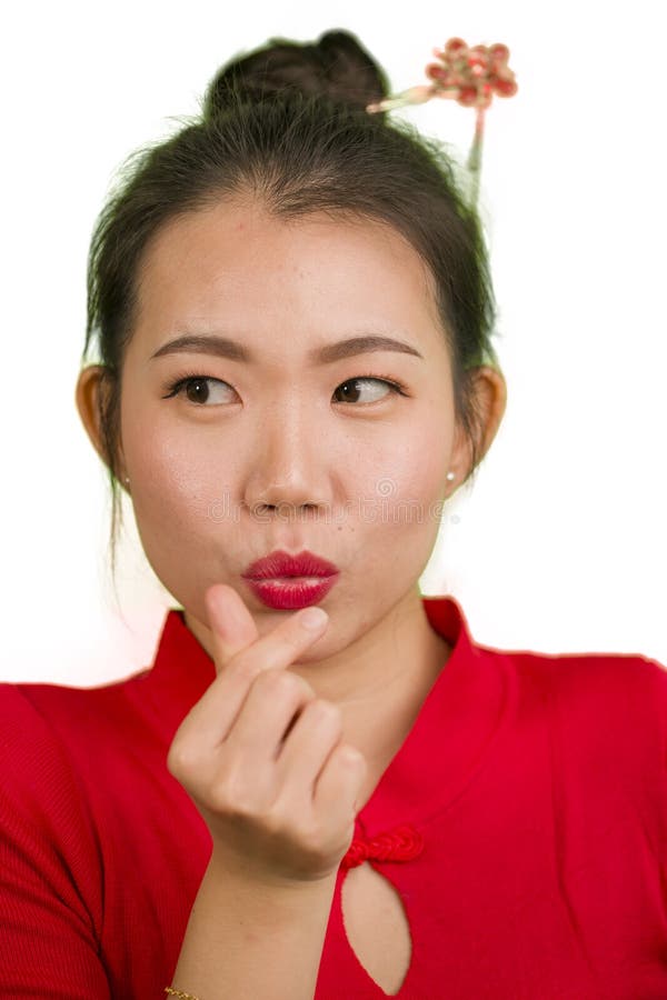 Happy Closeup Vertical Portrait of Young Beautiful and Sweet Asian Chinese Woman in Traditional Bun Hair Style and Red Dress Doing Stock Image - Image of girl, attractive: 168078059 Happy Closeup Vertical Portrait of Young Beautiful and Sweet Asian Chinese Woman in Traditional Bun Hair Style and Red Dress Doing Stock Image - Image of girl, attractive: 168078059