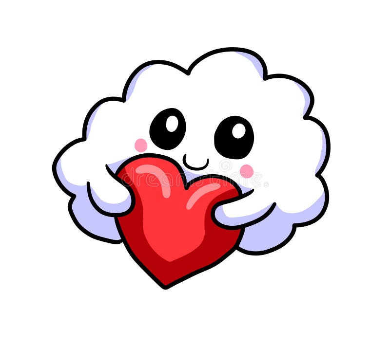 Happy Cloud Hugging a Heart Stock Illustration - Illustration of cloud, fantasy: 172950699 Happy Cloud Hugging a Heart Stock Illustration - Illustration of cloud, fantasy: 172950699