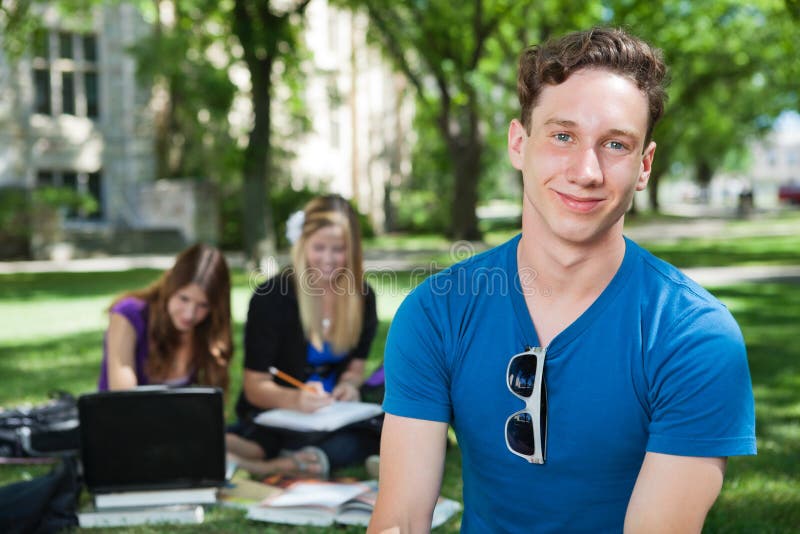 Happy College Student royalty free stock photo Happy College Student royalty free stock photo
