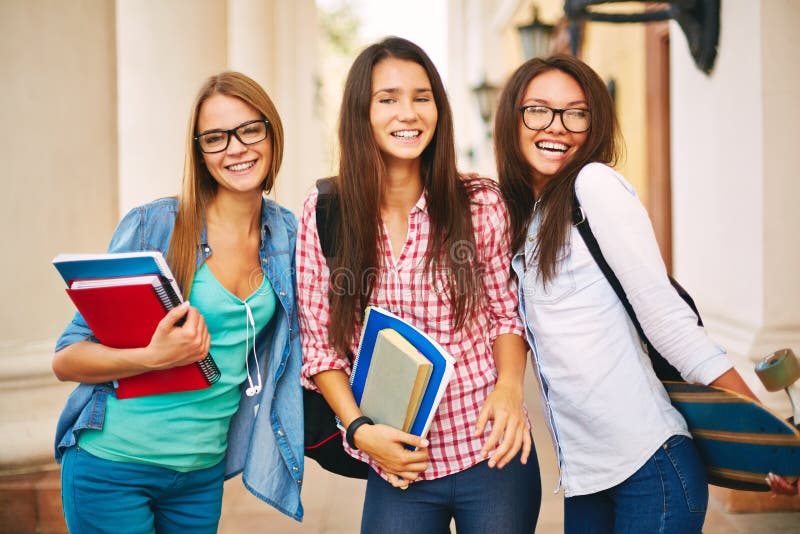 Happy college students stock image. Image of teenager 75985083