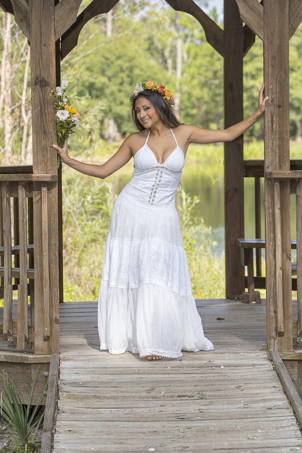 Happy, Confident Young Bride royalty free stock image Happy, Confident Young Bride royalty free stock image
