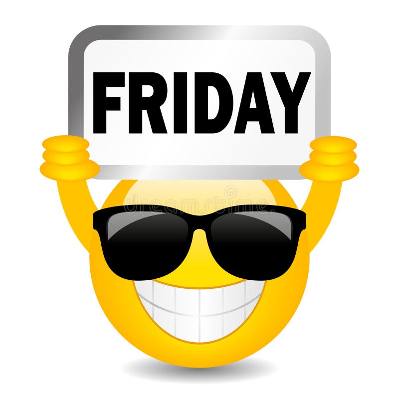 Happy Emoji with Superb Sign, Vector Cartoon Stock Vector