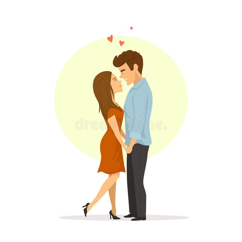 Premium Vector  Cute couple happy love together boyfriend and