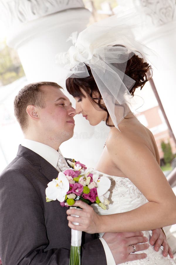 Happy couple outdoor royalty free stock photos