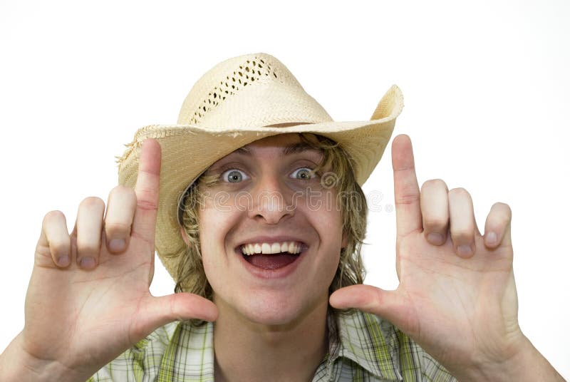 Happy Cowboy royalty free stock photography