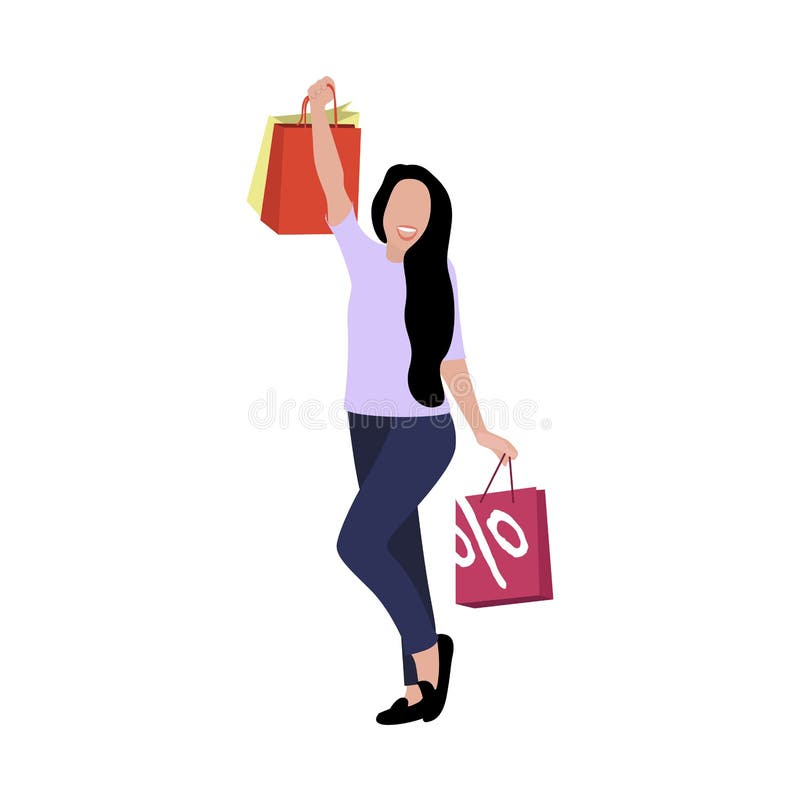Happy Customer Woman Shooping Stock Vector - Illustration of girl, clearance: 167950018 Happy Customer Woman Shooping Stock Vector - Illustration of girl, clearance: 167950018