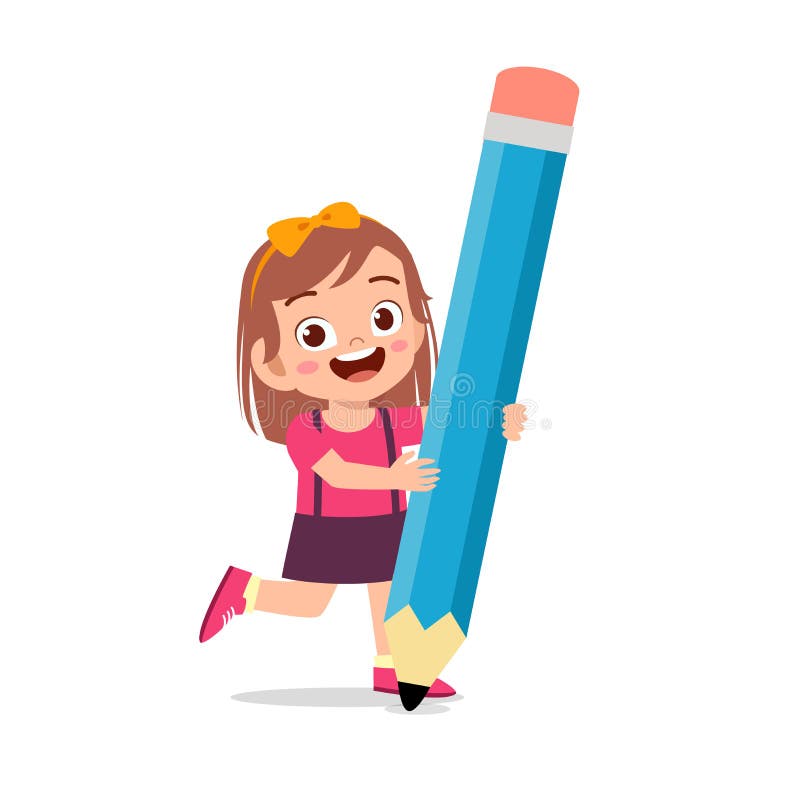 kid holding a pencil png kid holding a pencil png