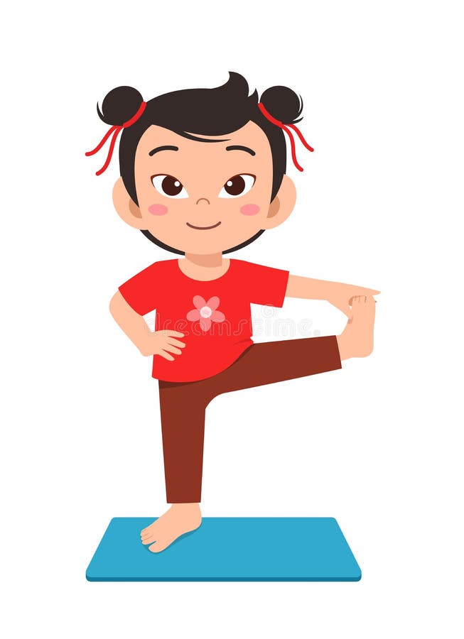 Children Do Yoga Stock Illustrations – 136 Children Do Yoga Stock