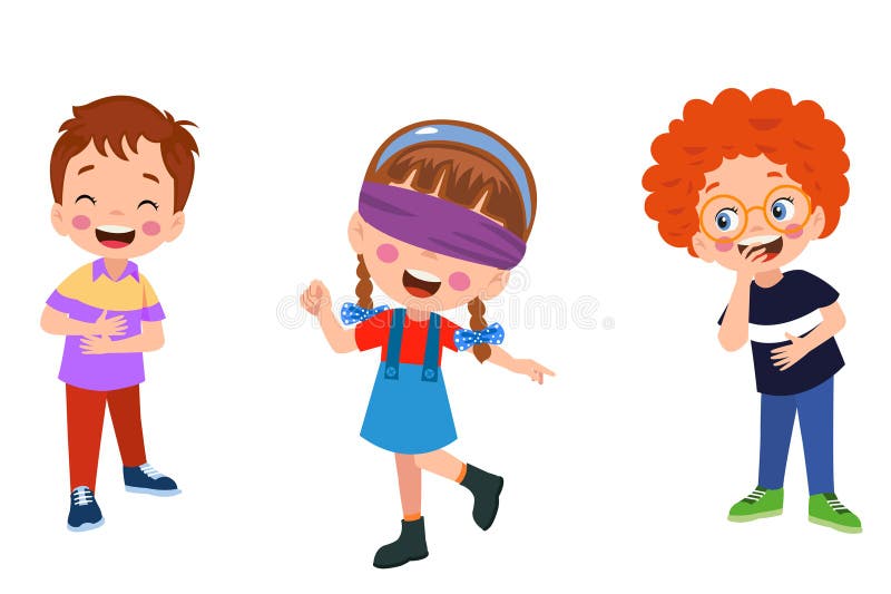 Kids Playing Tag Game Stock Vector