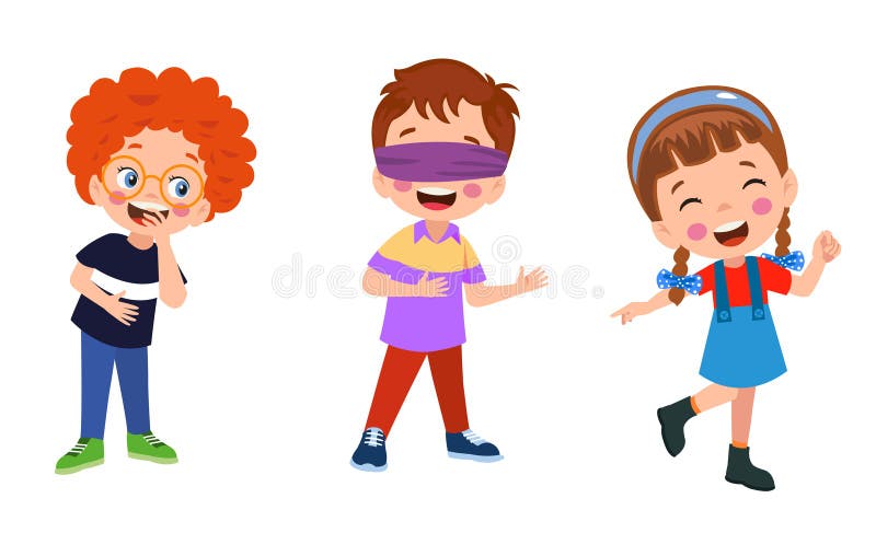 Child Playing Tag Stock Illustrations – 277 Child Playing Tag