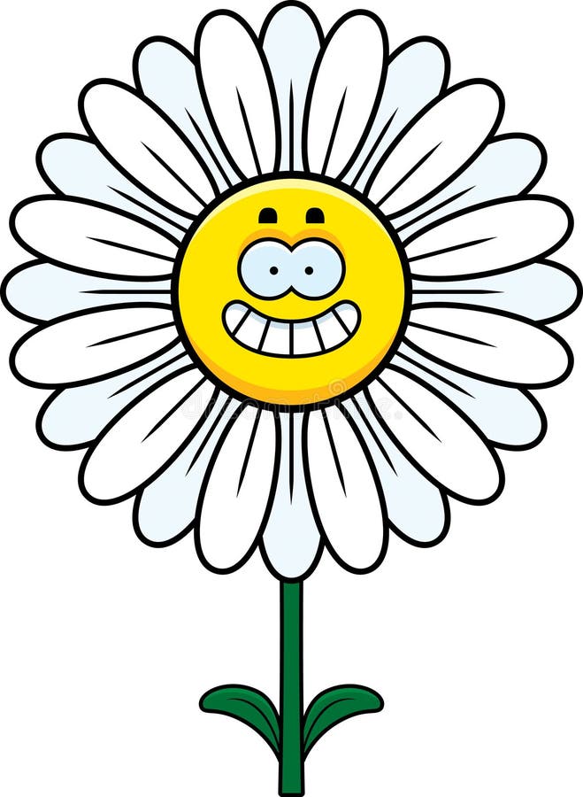 Happy Daisy Stock Vector Image 47754496