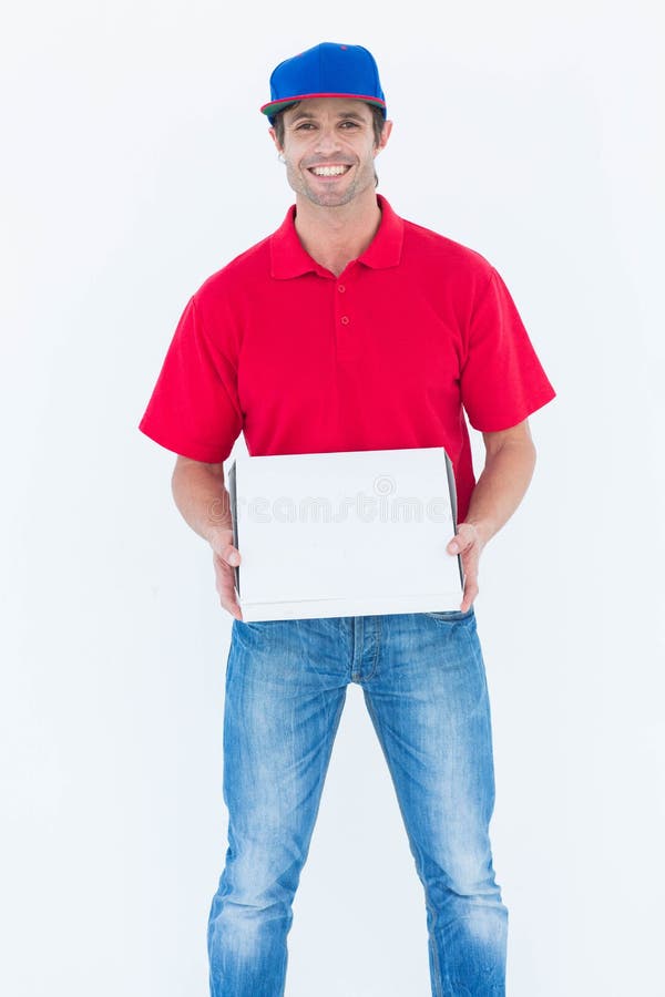 2,167 Happy Delivery Man Holding Pizza Box Stock Photos Free
