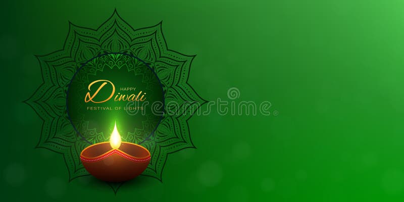 Happy Diwali Background with Greeting Text. Stock Vector - Illustration of  ornament, diya: 244368821