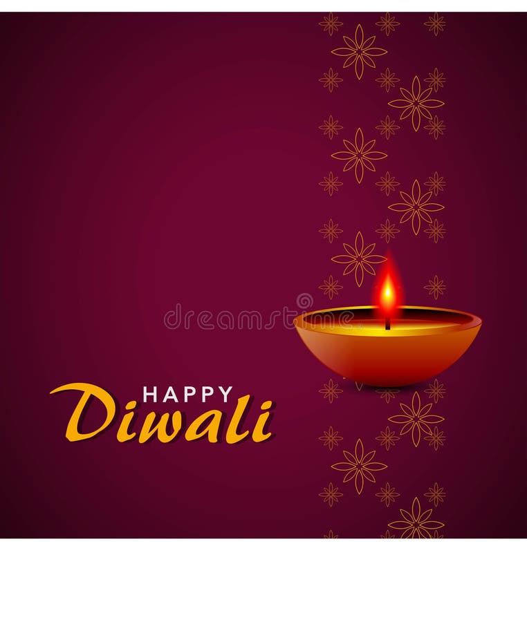 Happy diwali festival stock vector. Illustration of light - 158166121