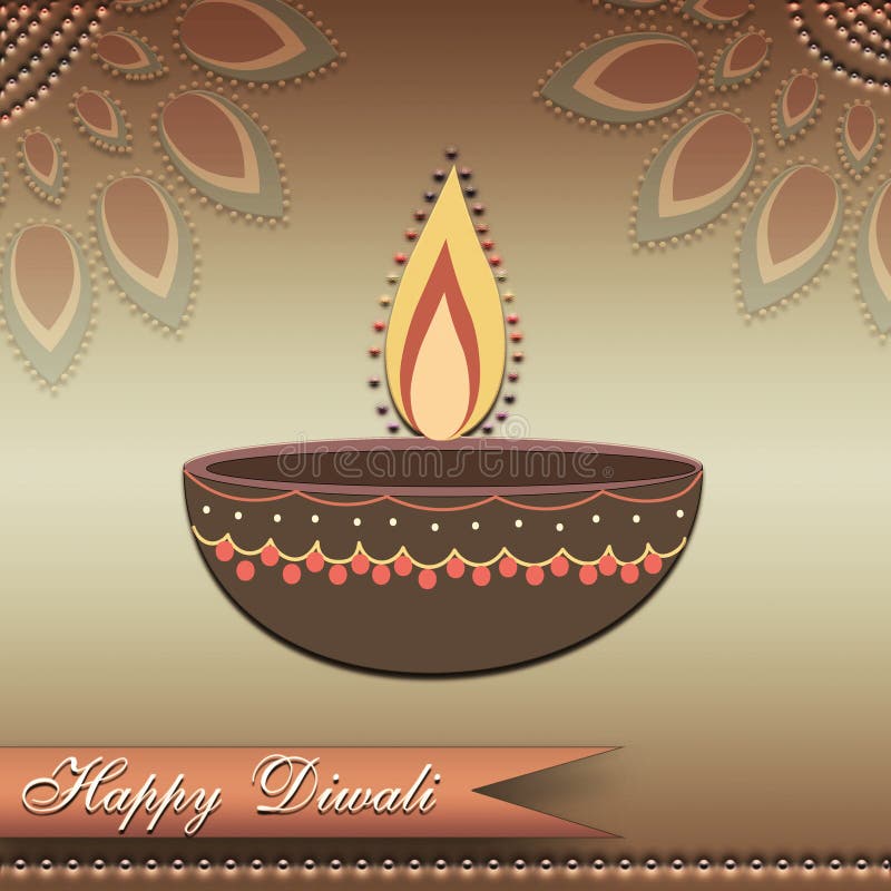 Happy Diwali Festival of Lights Greeting Card. Handmade Diya & Rangoli Design on Background. Premium Ethnic Greeting Card Template Stock - Illustration of diwali, frame: 159978545