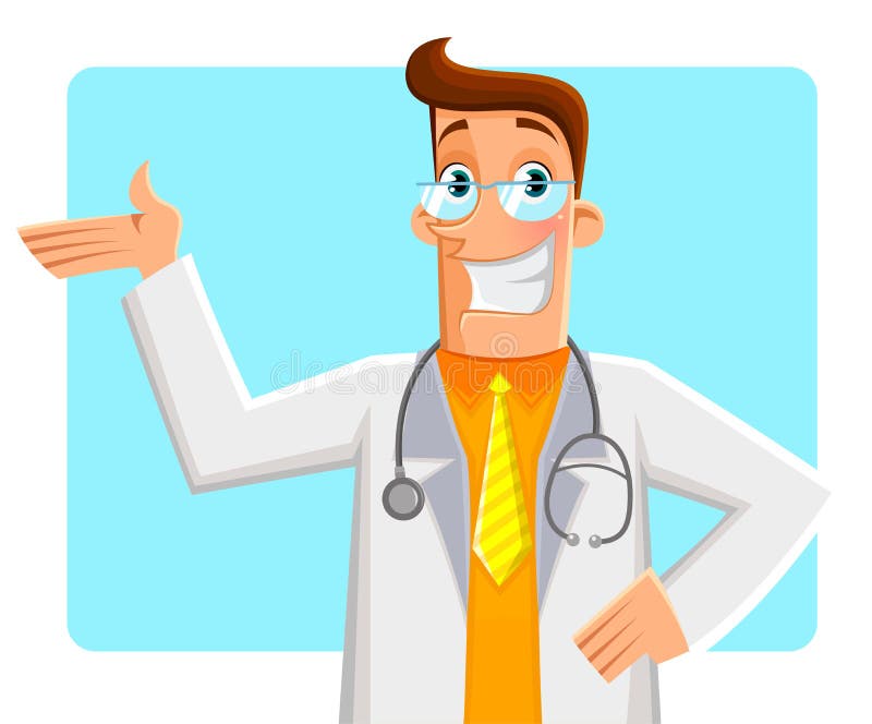 Happy doctor royalty free illustration