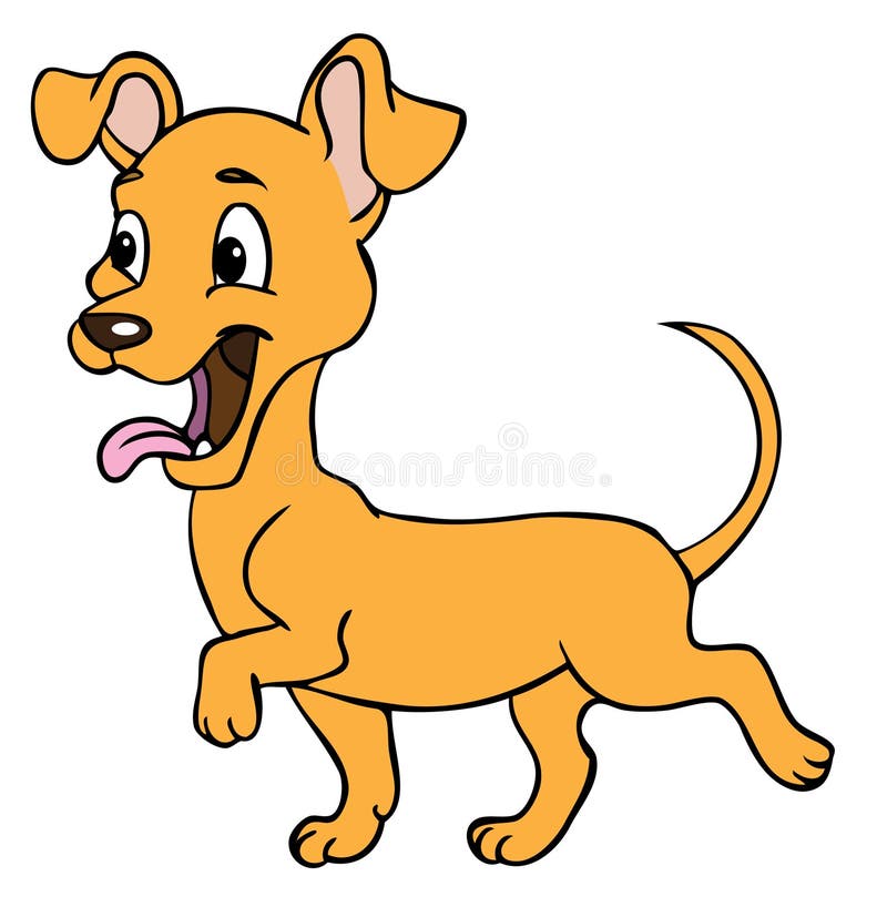  Happy  dog  cartoon stock illustration  Illustration  of 