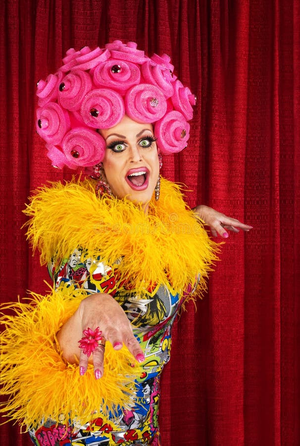 Singing Drag Queen stock photo. Image of drag, actress 36331580