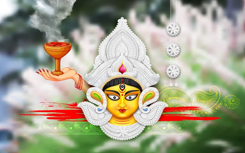 Happy Durga Puja Background Stock Vector - Illustration of ceremony,  bijoya: 60246003