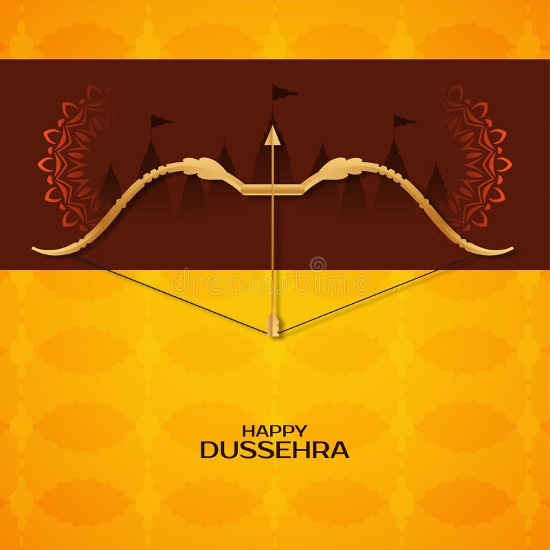 Happy Dussehra Indian Festival Decorative Background Stock Vector -  Illustration of background, diwali: 230721459