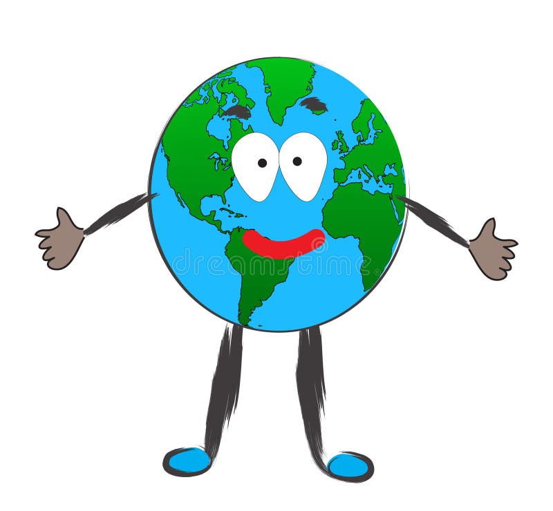 Happy Earth royalty free illustration