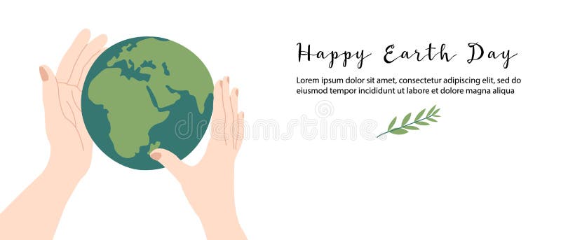 Happy Earth Day, Earth Hour, Environment Safety Celebration Stock ...