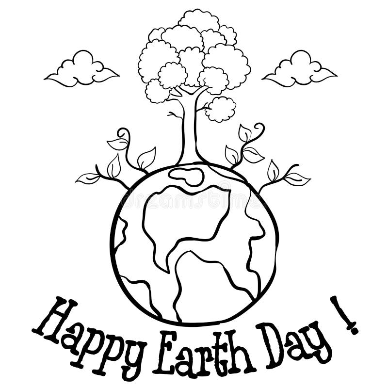 Free Vector | Earth day drawing