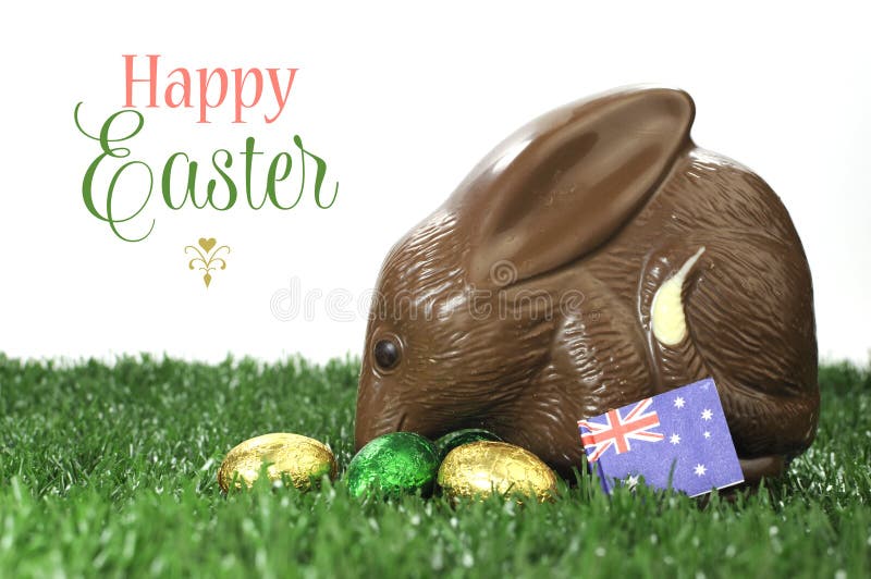 Happy Easter Australian Style Chocolate Easter Egg Bunny Bilby With