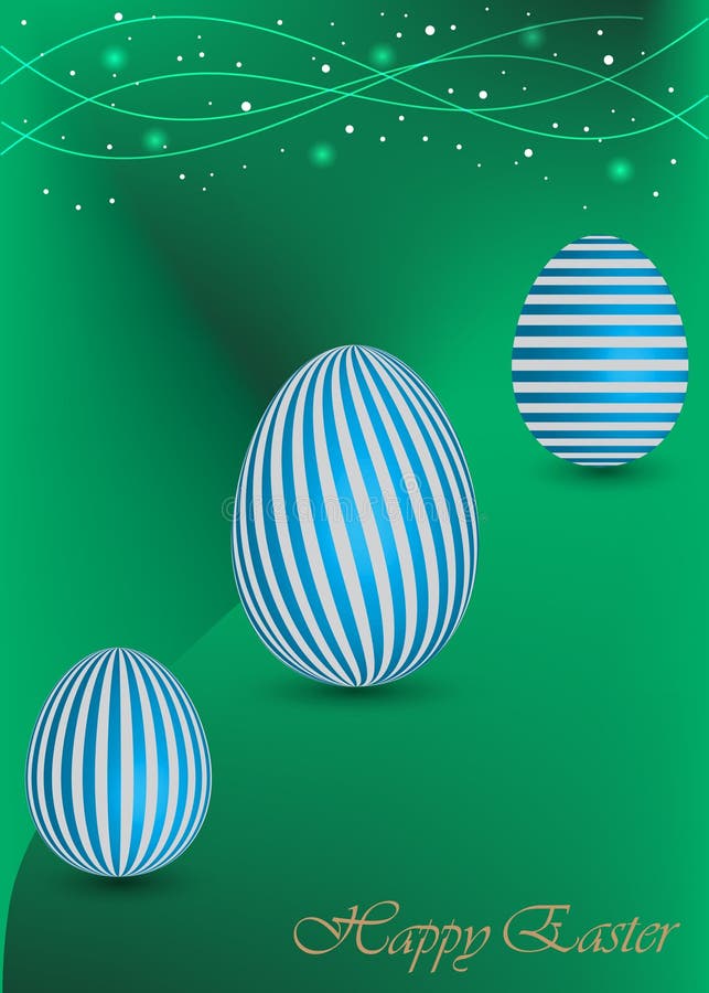 Happy Easter Background with a green Egg vector illustration Happy Easter Background with a green Egg vector illustration