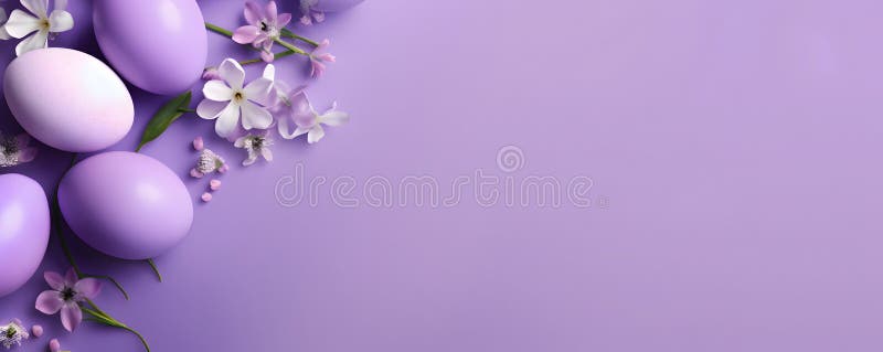 Happy easter background - Sweet pastel color design banner vector illustration