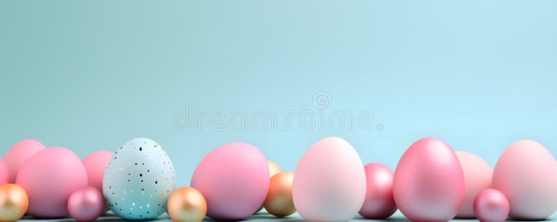 Happy easter background - Sweet pastel color design banner royalty free illustration