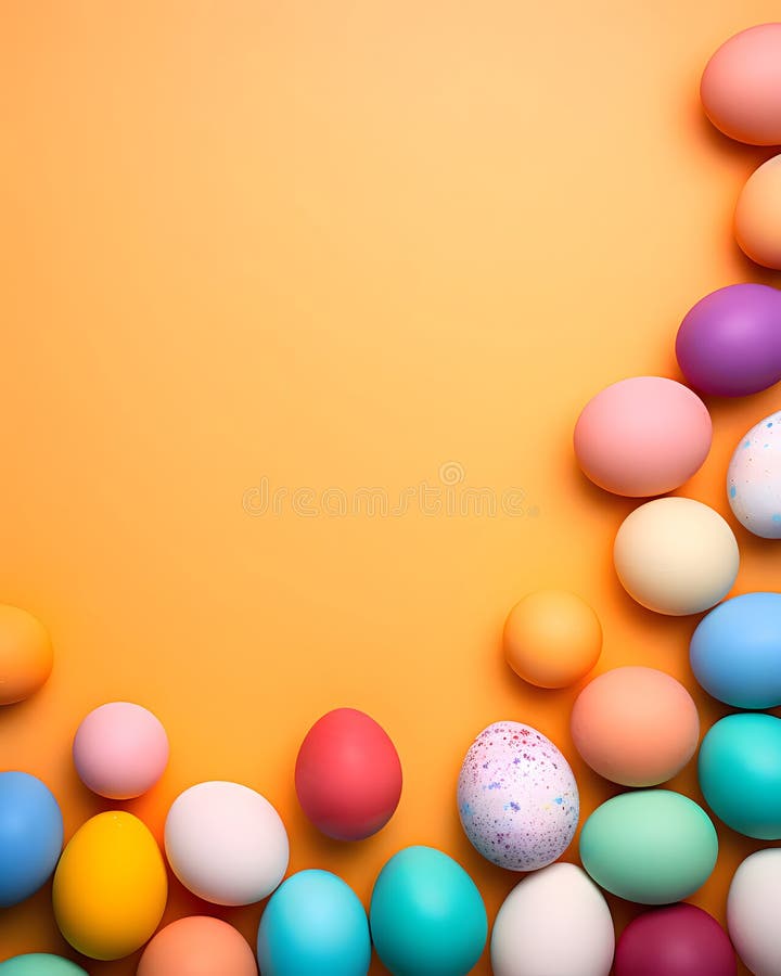 Happy easter background - Sweet pastel color design banner stock illustration