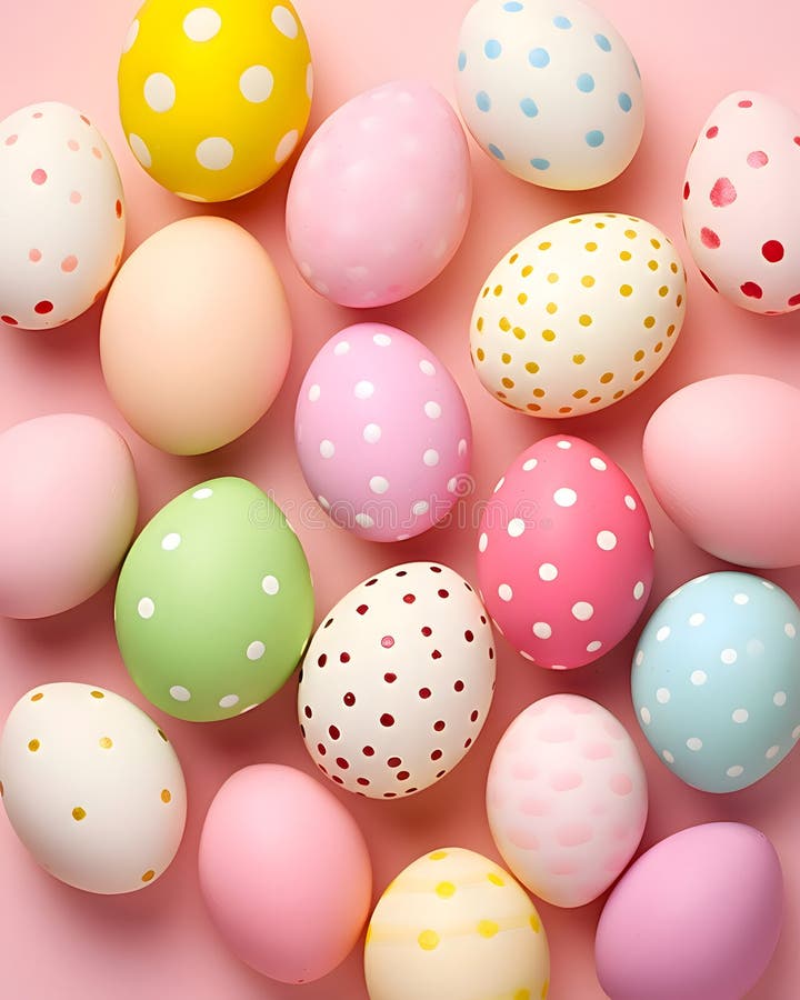 Happy easter background - Sweet pastel color design royalty free stock photos