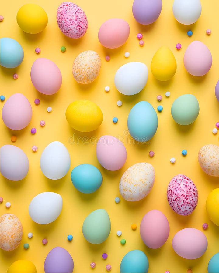 Happy easter background - Sweet pastel color design stock illustration