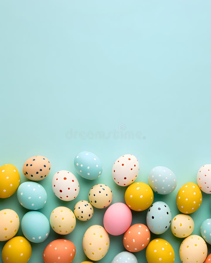 Happy easter background - Sweet pastel color design stock images