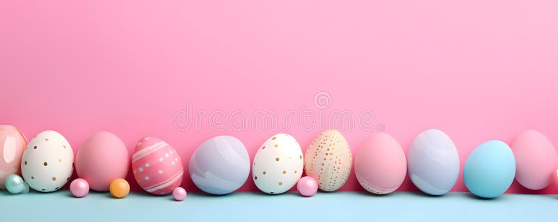 Happy easter background - Sweet pastel color design royalty free stock images