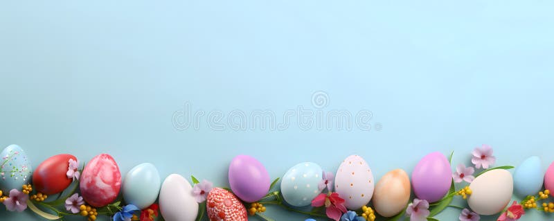 Happy easter background - Sweet pastel color design stock illustration