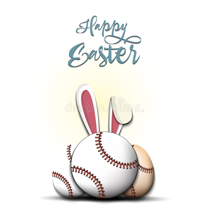 Baseball Rabbit Vector stock vector. Illustration of pastel 6499618