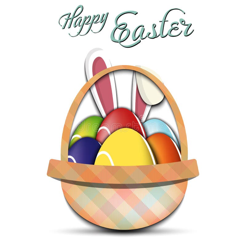 Happy Easter. Tennis Ball in the Form of a Egg Stock Vector