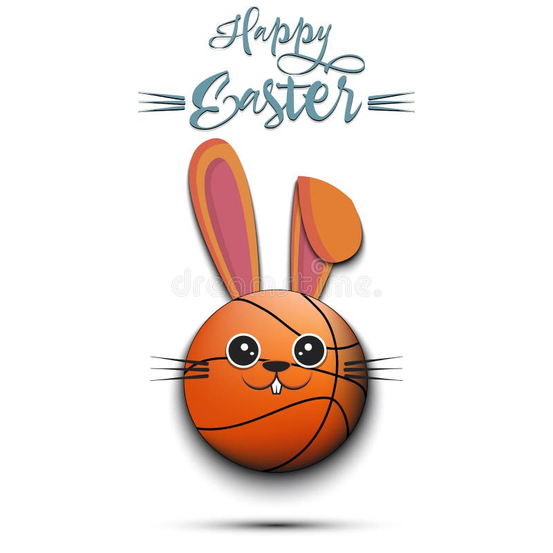Rabbit The Basketball Player Cartoon Stock Vector Illustration of
