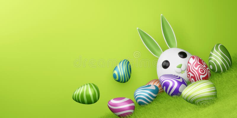 Happy Easter Day, Cute Bunny with Colorful Egg, 3d Rendering Stock Illustration - Illustration of colorful, easter: 211130749 Happy Easter Day, Cute Bunny with Colorful Egg, 3d Rendering Stock Illustration - Illustration of colorful, easter: 211130749
