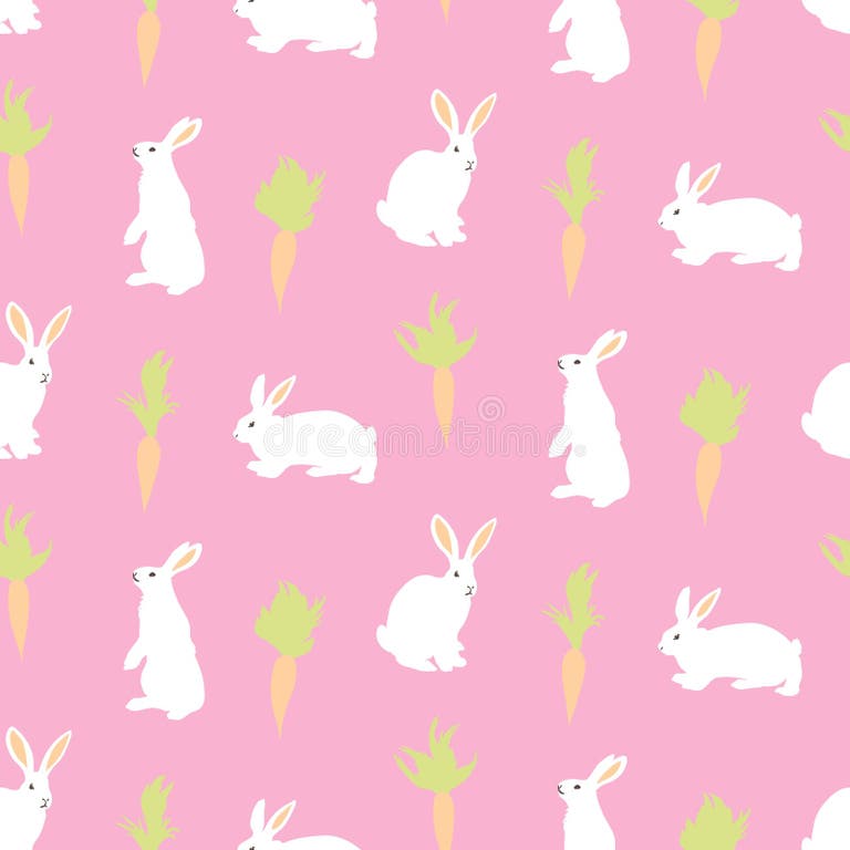Pink Bunny Seamless Pattern Stock Illustrations – 6,109 Pink Bunny