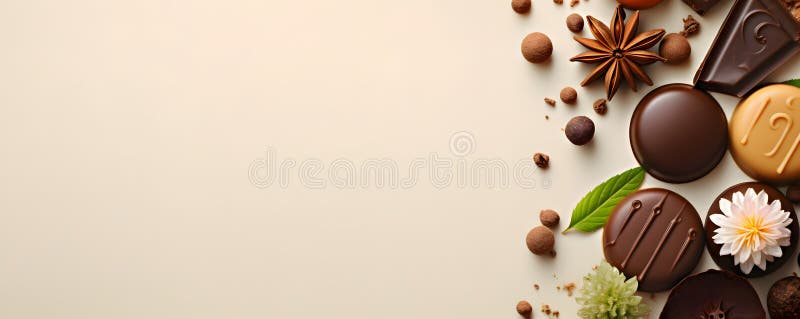 Happy easter delicious chocolates background vector illustration