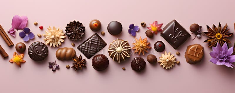 Happy easter delicious chocolates background royalty free illustration