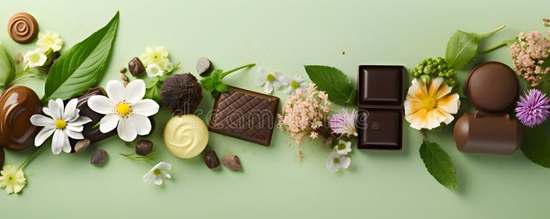 Happy easter delicious chocolates background vector illustration